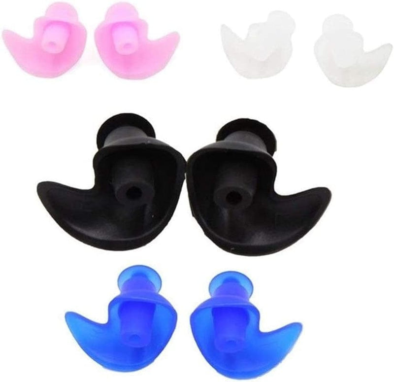HAOZHAO 1 Pair Silicone Swimming Earplugs Waterproof Soft Ear Plugs Anti-Noise Dust-Proof Diving Water Sports Swimming Accessories (Color : Random) Sporting Goods > Outdoor Recreation > Boating & Water Sports > Swimming HAOZHAO   