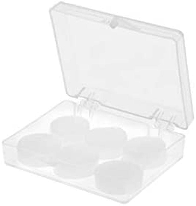 HAOZHAO 6PCS Earplugs Protective Ear Plugs Silicone Soft Waterproof Anti-Noise Earbud Protector Swimming Showering Water Sports (Color : Clear) Sporting Goods > Outdoor Recreation > Boating & Water Sports > Swimming HAOZHAO   