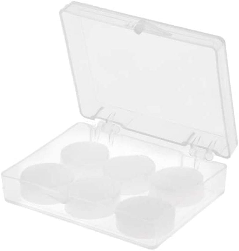 HAOZHAO 6PCS Earplugs Protective Ear Plugs Silicone Soft Waterproof Anti-Noise Earbud Protector Swimming Showering Water Sports (Color : Clear) Sporting Goods > Outdoor Recreation > Boating & Water Sports > Swimming HAOZHAO   