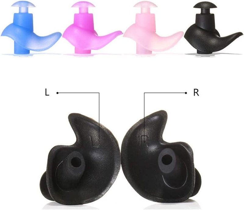 HAOZHAO a Soft Green Silicone Ear Earplugs Dust Swimming Diving Water Sports Anti-Noise Noise Reduction (Color : Pink) Sporting Goods > Outdoor Recreation > Boating & Water Sports > Swimming HAOZHAO   
