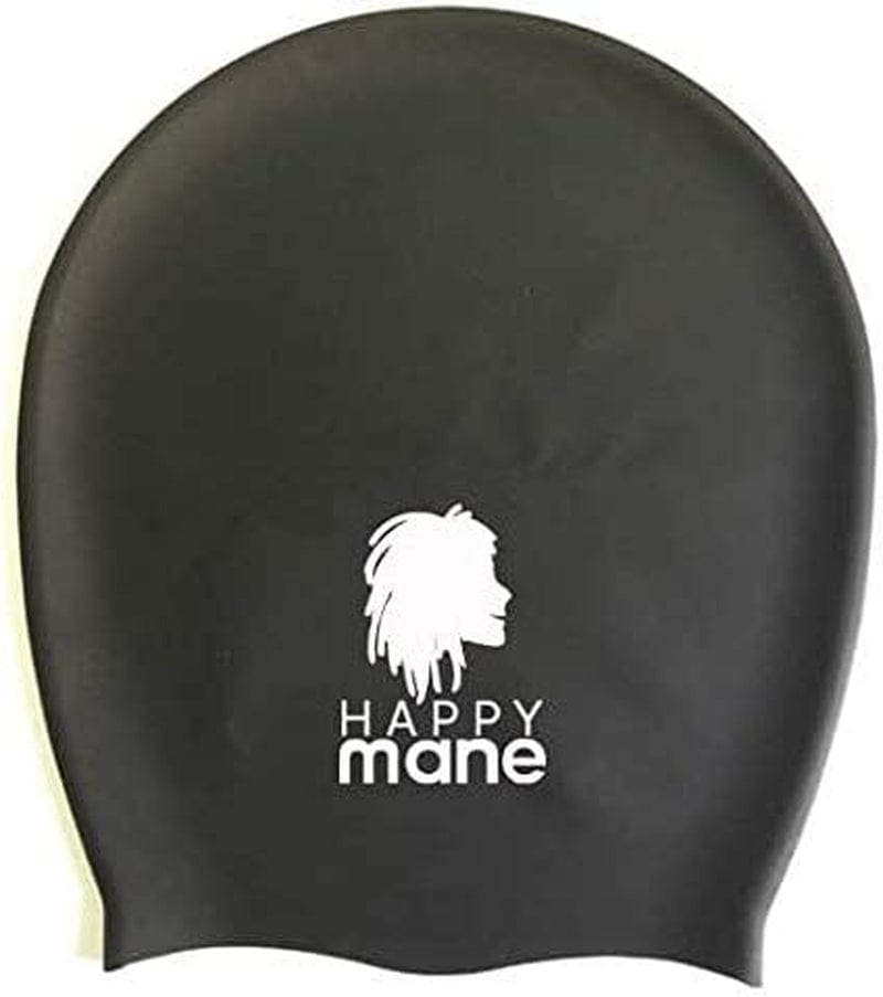 Happy Mane Large Extra Large XL Silicone Swim Cap for Braids and Dreadlocks - Dry Hair While Swimming and Long Hair, Extensions, and Curly Hair - Shower Cap for Women, Men, Kids Sporting Goods > Outdoor Recreation > Boating & Water Sports > Swimming > Swim Caps Akuma mAa Grace   