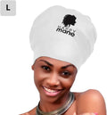 Happy Mane Large Extra Large XL Silicone Swim Cap for Braids and Dreadlocks - Dry Hair While Swimming and Long Hair, Extensions, and Curly Hair - Shower Cap for Women, Men, Kids Sporting Goods > Outdoor Recreation > Boating & Water Sports > Swimming > Swim Caps Akuma mAa Grace White Large 