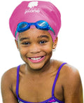Happy Mane Silicone Swim Cap for Braids and Dreadlocks - Keeps Your Hair Dry While Swimming and Bathing Long Hair, Extensions, and Curly Hair - Large Shower Cap for Women, Teenager, Kids Sporting Goods > Outdoor Recreation > Boating & Water Sports > Swimming > Swim Caps Happy Mane pink Small 