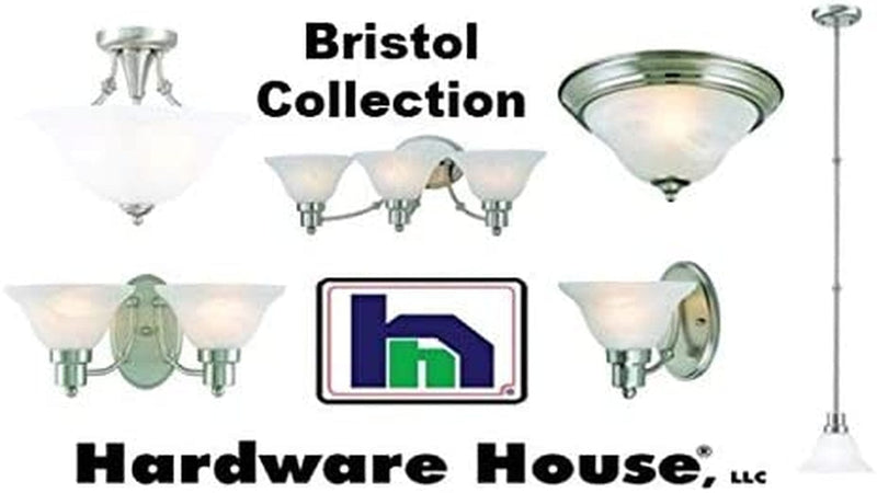 Hardware House 544452 54-4452 Bristol 5 Light Chandelier, 24"X15", Satin Nickel Home & Garden > Lighting > Light Ropes & Strings Hardware House   