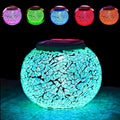 HDNICEZM Color Changing Solar Powered Glass Ball Led Garden Lights, Rechargeable Solar Table Lights, Outdoor Waterproof Solar Night Lights Table Lamps for Decorations, Ideal Gifts Home & Garden > Lighting > Lamps HD White  