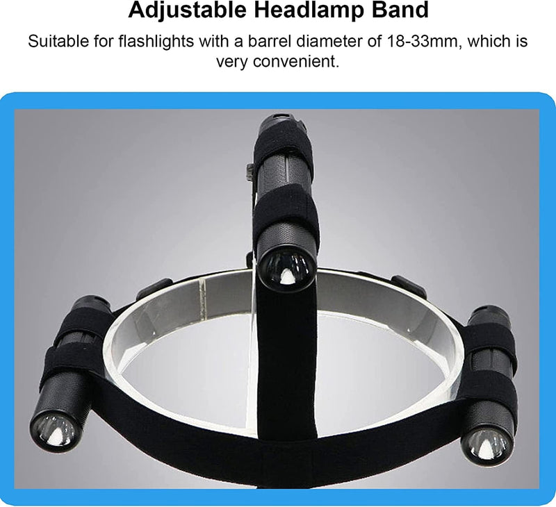 Head Lamp Replacement Strap, LED Riding Fixed Multi‑Light Headlamp Band with Elastic Band for 18‑33Mm Diameter Torches Hardware > Tools > Flashlights & Headlamps > Flashlights LZKW   