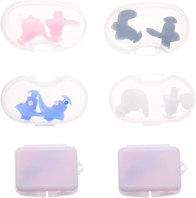 Healifty Swimming Nose Clips Ear Plug: 4 Sets Swimming Nose Protector Beginner Swimming Practice Nose Guard Diving Nose Ear Plugs Equipment Sporting Goods > Outdoor Recreation > Boating & Water Sports > Swimming Healifty   