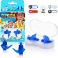 Hearprotek 2 Pairs Swimming Ear Plugs for Kids, Soft Silicone Reusable Water Earplugs for Kids Swimming Bathing and Other Water Sports (Blue) Sporting Goods > Outdoor Recreation > Boating & Water Sports > Swimming Hearprotek Size: Kids 6+ (Blue)  
