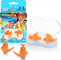 Hearprotek 2 Pairs Swimming Ear Plugs for Kids, Soft Silicone Reusable Water Earplugs for Kids Swimming Bathing and Other Water Sports (Blue) Sporting Goods > Outdoor Recreation > Boating & Water Sports > Swimming Hearprotek Size: Kids 6+ (Orange)  