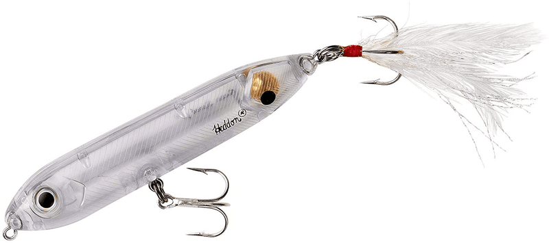 Heddon Super Spook Topwater Fishing Lure for Saltwater and Freshwater Sporting Goods > Outdoor Recreation > Fishing > Fishing Tackle > Fishing Baits & Lures Heddon Clear - Feather Dressed Feather Super Spook Jr (1/2 oz) 