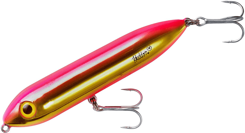 Heddon Super Spook Topwater Fishing Lure for Saltwater and Freshwater Sporting Goods > Outdoor Recreation > Fishing > Fishing Tackle > Fishing Baits & Lures Heddon Gold/Pink Super Spook Jr (1/2 oz) 