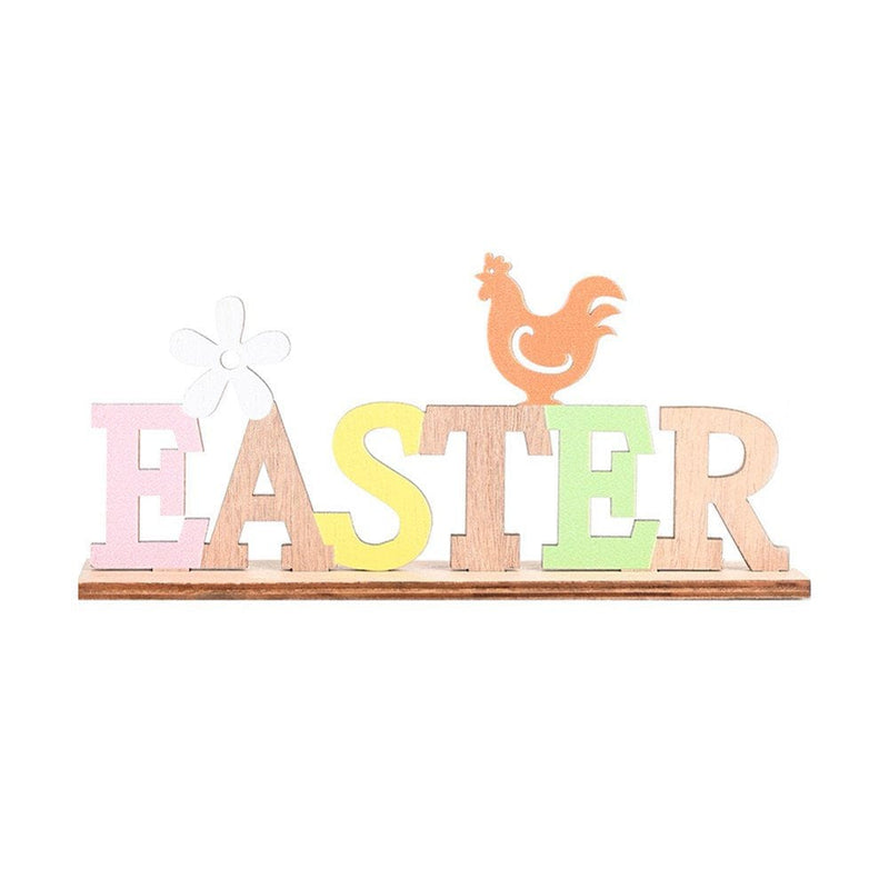 Hello Spring Easter Letter Wooden Hanging Pendant Home Party Festival Decoration Home & Garden > Decor > Seasonal & Holiday Decorations Yesbay Easter Ornament  