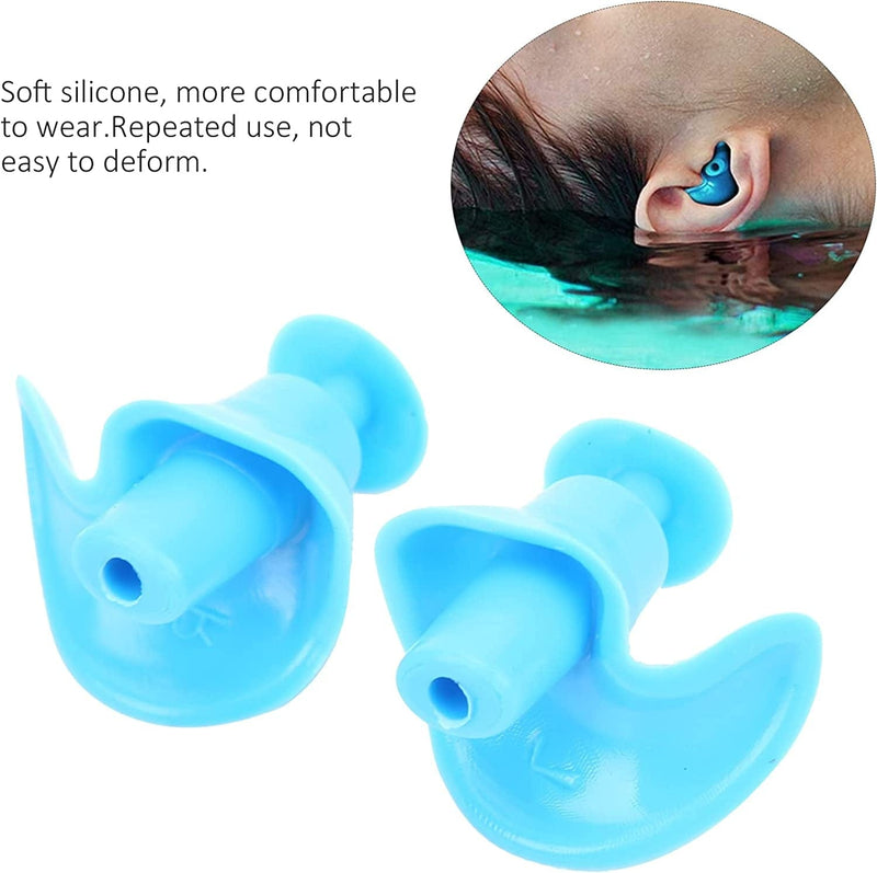 HERCHR Swimming Ear Plugs with Storage Box,Universal Silicone Waterproof Spiral Earplug for Children Adults Swimming Sporting Goods > Outdoor Recreation > Boating & Water Sports > Swimming HERCHR   