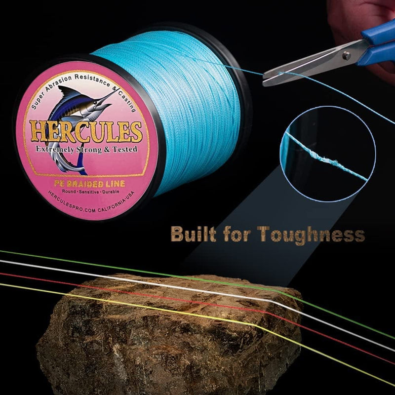HERCULES Braided Fishing Line for Her, Abrasion Resistant Braid Fishing Line Saltwater and Freshwater, 8 Strands Super Cast Braid Fishing Line Sporting Goods > Outdoor Recreation > Fishing > Fishing Lines & Leaders Herculespro.com   