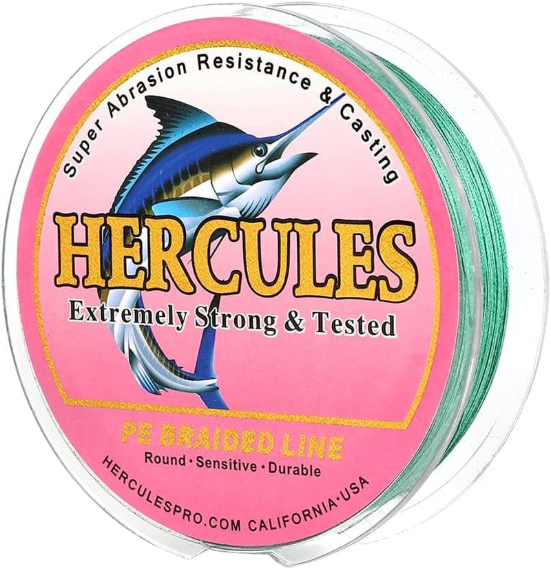 HERCULES Braided Fishing Line for Her, Abrasion Resistant Braid Fishing Line Saltwater and Freshwater, 8 Strands Super Cast Braid Fishing Line Sporting Goods > Outdoor Recreation > Fishing > Fishing Lines & Leaders Herculespro.com Green 200lb/0.75mm/300m 328yds/8 STRANDS 