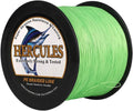 HERCULES Cost-Effective Super Cast 8 Strands Braided Fishing Line 10LB to 300LB Test for Salt-Water,109/328/547/1094 Yards(100M/300M/500M/1000M),Diam.#0.12Mm-1.2Mm,Hi-Grade Performance,Variety Colors Sporting Goods > Outdoor Recreation > Fishing > Fishing Lines & Leaders Herculespro.com Fluorescent Green 40LB-0.32MM-1640YDS(1500M)-8 STRANDS 