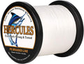 HERCULES Cost-Effective Super Cast 8 Strands Braided Fishing Line 10LB to 300LB Test for Salt-Water,109/328/547/1094 Yards(100M/300M/500M/1000M),Diam.#0.12Mm-1.2Mm,Hi-Grade Performance,Variety Colors Sporting Goods > Outdoor Recreation > Fishing > Fishing Lines & Leaders Herculespro.com White 40LB-0.32MM-1640YDS(1500M)-8 STRANDS 