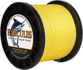 HERCULES Cost-Effective Super Cast 8 Strands Braided Fishing Line 10LB to 300LB Test for Salt-Water,109/328/547/1094 Yards(100M/300M/500M/1000M),Diam.#0.12Mm-1.2Mm,Hi-Grade Performance,Variety Colors Sporting Goods > Outdoor Recreation > Fishing > Fishing Lines & Leaders Herculespro.com Yellow 120LB-0.58MM-2187YDS(2000M)-8 STRANDS 