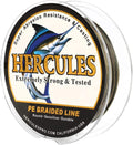 HERCULES Cost-Effective Super Cast 8 Strands Braided Fishing Line 10LB to 300LB Test for Salt-Water,109/328/547/1094 Yards(100M/300M/500M/1000M),Diam.#0.12Mm-1.2Mm,Hi-Grade Performance,Variety Colors Sporting Goods > Outdoor Recreation > Fishing > Fishing Lines & Leaders Herculespro.com Camouflage 10LB-0.12MM-1094YDS(1000M)-8 STRANDS 