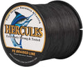 HERCULES Cost-Effective Super Cast 8 Strands Braided Fishing Line 10LB to 300LB Test for Salt-Water,109/328/547/1094 Yards(100M/300M/500M/1000M),Diam.#0.12Mm-1.2Mm,Hi-Grade Performance,Variety Colors Sporting Goods > Outdoor Recreation > Fishing > Fishing Lines & Leaders Herculespro.com Black 50LB-0.37MM-2187YDS(2000M)-8 STRANDS 
