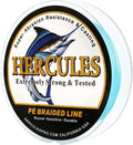 HERCULES Cost-Effective Super Cast 8 Strands Braided Fishing Line 10LB to 300LB Test for Salt-Water,109/328/547/1094 Yards(100M/300M/500M/1000M),Diam.#0.12Mm-1.2Mm,Hi-Grade Performance,Variety Colors Sporting Goods > Outdoor Recreation > Fishing > Fishing Lines & Leaders Herculespro.com Blue 50LB-0.37MM-2187YDS(2000M)-8 STRANDS 