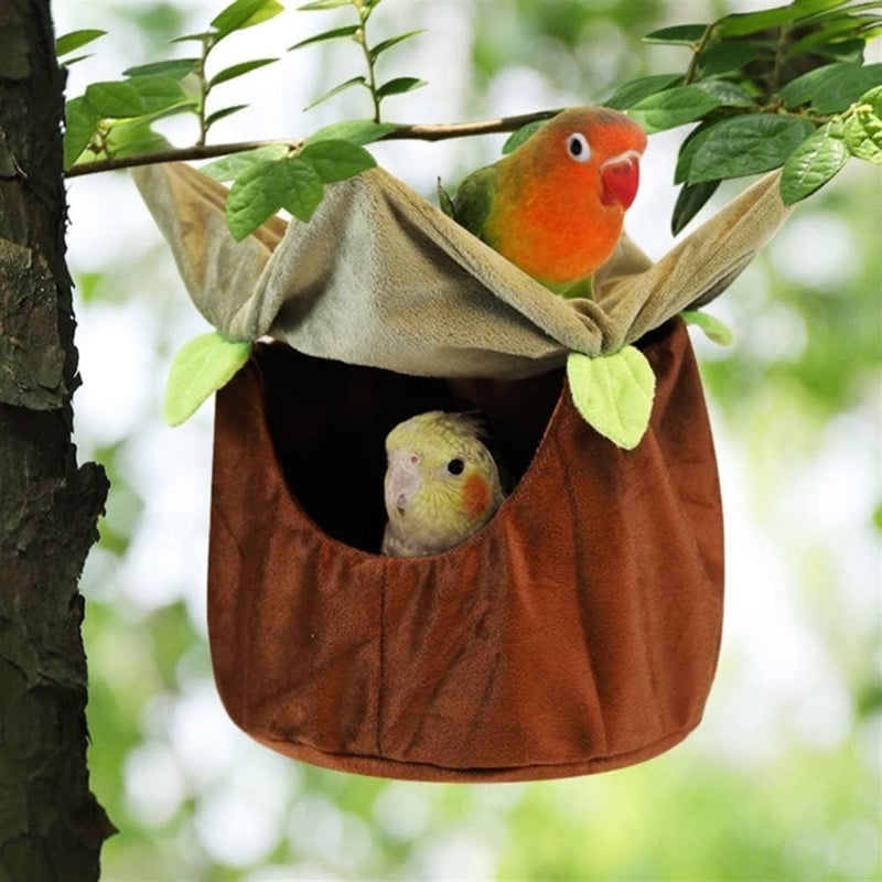 Hispeed Hanging Hammock Pet Bird Soft Bed Plush Nest Bed Parrot Cage Accessories (Color : Medium) Animals & Pet Supplies > Pet Supplies > Bird Supplies > Bird Cages & Stands hispeed   