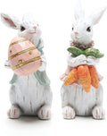 Hodao Easter Bunny Decorations Spring Home Decor Bunny Figurines(Easter White Rabbit 2Pcs) Home & Garden > Decor > Seasonal & Holiday Decorations BOYON Easter White Rabbit 2pcs  