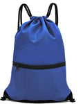 HOLYLUCK Drawstring Backpack Bag Sport Gym Sackpack Home & Garden > Household Supplies > Storage & Organization HOLYLUCK Blue  