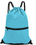 HOLYLUCK Drawstring Backpack Bag Sport Gym Sackpack Home & Garden > Household Supplies > Storage & Organization HOLYLUCK Sky Blue  