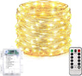 Homemory 200 LED Battery Operated Long Fairy Lights, 66FT Fairy String Lights with Remote, 8 Modes Copper Sliver Wire Lights, Waterproof Christmas Twinkle Lights Wedding Bedroom, Warm White Home & Garden > Lighting > Light Ropes & Strings Global Selection Warm Long fairy lights  