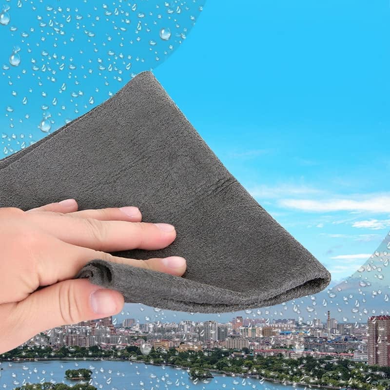 Homezo Magic Cleaning Cloth,Cicarfer Magic Cleaning Cloth,Erablinium Glass Cleaning Magic Cloth, Reusable Homezo Magic Cloth for Cleaning Windows, Kitchens, Glass, Cars (30×40Cm/11.8×15.7In,5Pcs) Home & Garden > Household Supplies > Household Cleaning Supplies AODGHC   