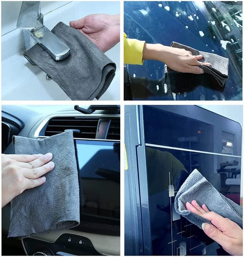 Homezo Magic Cleaning Cloth,Cicarfer Magic Cleaning Cloth,Erablinium Glass Cleaning Magic Cloth, Reusable Homezo Magic Cloth for Cleaning Windows, Kitchens, Glass, Cars (30×40Cm/11.8×15.7In,5Pcs) Home & Garden > Household Supplies > Household Cleaning Supplies AODGHC   