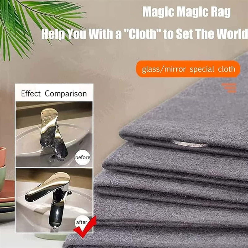 Homezo Magic Cleaning Cloth, Cicarfer Magic Cleaning Cloth, Sonorov Magic Cleaning Cloth, Microfiber Streak Free Miracle Cleaning Cloth, Thickened Magic Cleaning Cloth (15.6*19.7Inch,Black-10Pcs) Home & Garden > Household Supplies > Household Cleaning Supplies AODGHC   