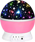 HONGID Toys for 1-10 Year Old Boys,Star Night Light Projector for Kids 2-12 Year Old Boy Gifts Toys for 3-9 Year Old Girls Christmas Gifts for 4-8 Year Old Girls Sensory Baby Toys Birthday Gifts Home & Garden > Lighting > Night Lights & Ambient Lighting HONGID A Girl Gift-pink  