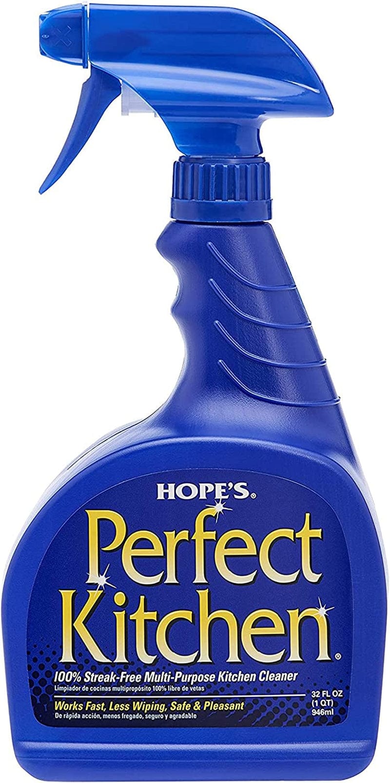HOPE'S Perfect Kitchen Cleaner, 32-Ounce, Multi-Purpose Kitchen Cleaning Spray, No-Residue Formula, Cuts through Grease, Fast Cleanup, Safe for Home Use Home & Garden > Household Supplies > Household Cleaning Supplies Hope's Pack of 1  