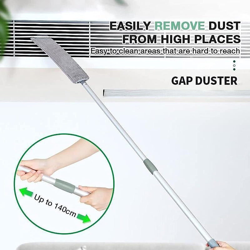 Household Extended Retractable Bed Bottom Cleaning Dust Brush under Appliance Microfiber Duster with Extension Pole (42 to 62 Inches) Bendable Washable Gap Dusters for Sofa Bed Furniture Bottom Home & Garden > Household Supplies > Household Cleaning Supplies Generic   