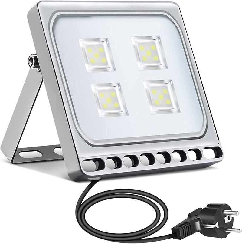 Houssem 10W LED Flood Light Outdoor with Plug, 1000Lm Floodlight Led outside Security Lights with Plug for Yard, 3000K Daylight Warm White, IP65 Waterproof Exterior Lighting Fixture for House, Garden, Home & Garden > Lighting > Flood & Spot Lights Houssem Cool White 20W 