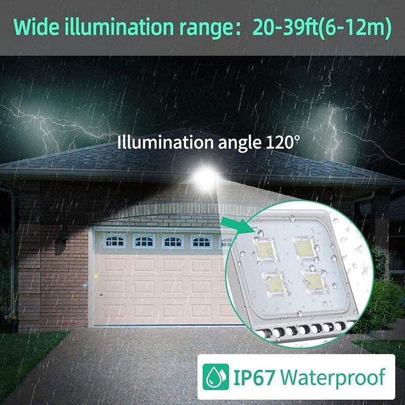 Houssem 20W Led Flood Lights Outdoor with Plug Bright 2000LM Security Lights outside Lamp IP65 Waterproof 6500K Flood Light Led Flood Light Outdoor Floodlights Fixtures Lighting for Yard Backyard Hous Home & Garden > Lighting > Flood & Spot Lights Houssem   