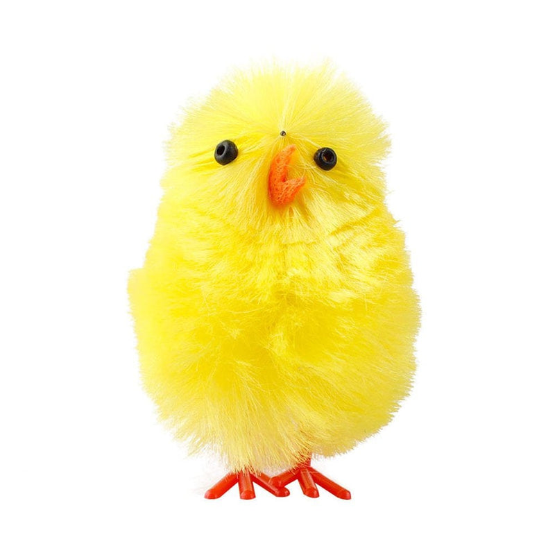Huntermoon 36Pcs Mini Easter Chicks Yellow Easter Chenille Chicks Cute Party Decorations Home & Garden > Decor > Seasonal & Holiday Decorations Huntermoon   