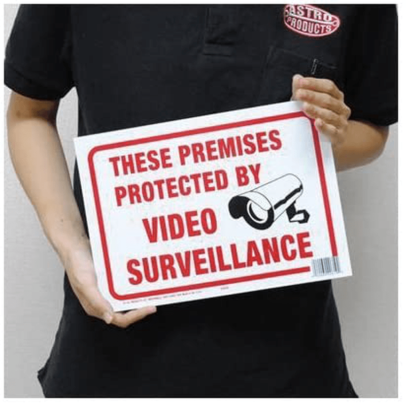 Hy-Ko Products 20619 Surveillance Plastic Sign 8.5" x 12" Red/White Cameras & Optics > Camera & Optic Accessories > Camera Parts & Accessories > Surveillance Camera Accessories Hy-Ko Products   