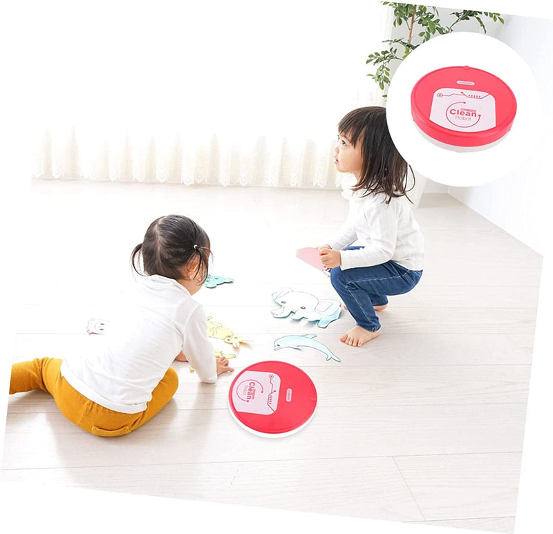 Ibasenice 2 Pcs Playhouse Cleaning Battery Children Floor Toy Automatic Sweeper Sweeping Robot Plaything Small Kids without for Furniture Tool Appliances Simulation Machine Mini Home & Garden > Household Supplies > Household Cleaning Supplies ibasenice   