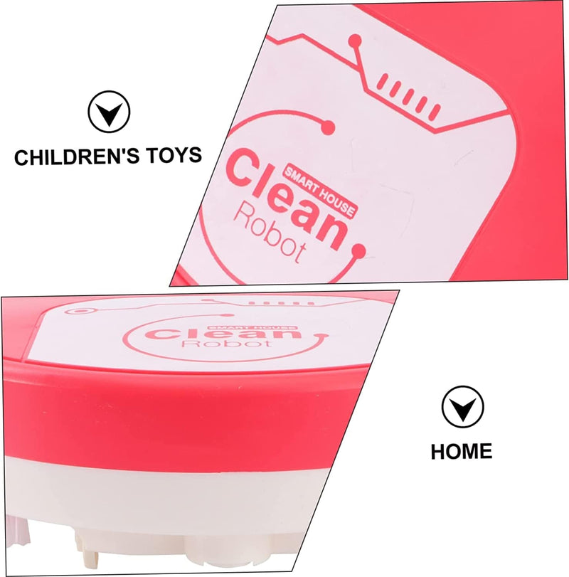 Ibasenice 2 Pcs Playhouse Cleaning Battery Children Floor Toy Automatic Sweeper Sweeping Robot Plaything Small Kids without for Furniture Tool Appliances Simulation Machine Mini