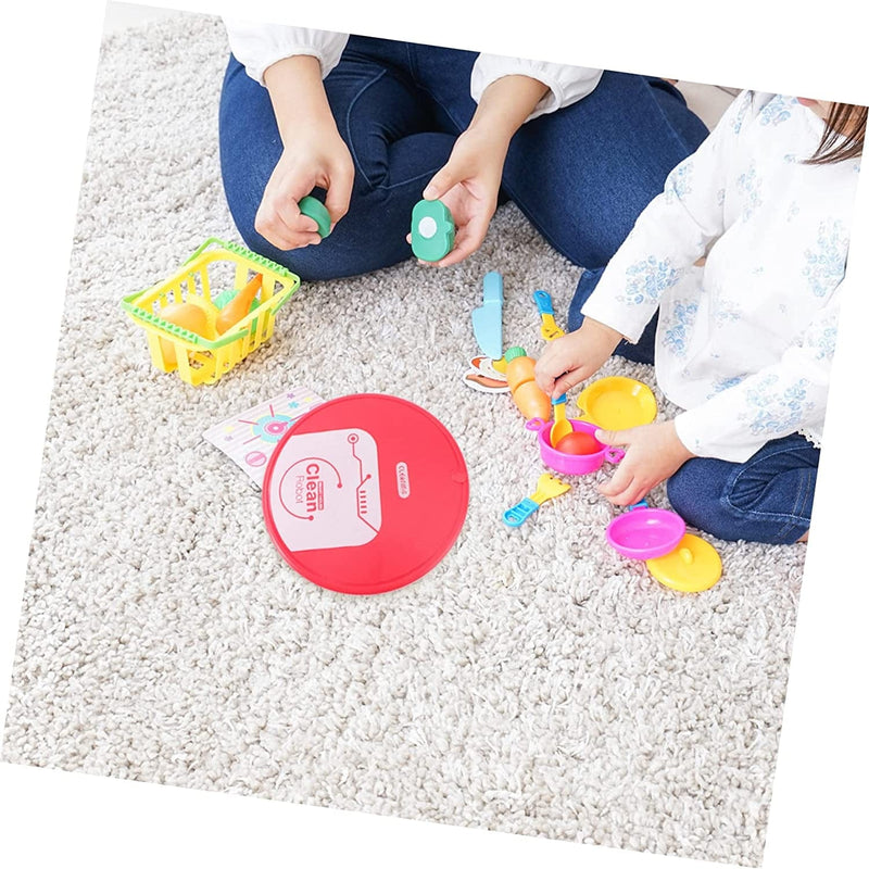 Ibasenice 2 Pcs Playhouse Cleaning Battery Children Floor Toy Automatic Sweeper Sweeping Robot Plaything Small Kids without for Furniture Tool Appliances Simulation Machine Mini Home & Garden > Household Supplies > Household Cleaning Supplies ibasenice   