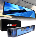 ICBEAMER 11.8" 300mm Easy Clip on Universal Fit Wide Angle Panoramic Auto Interior Rearview Mirror Flat Clear Surface Vehicles & Parts > Vehicle Parts & Accessories > Motor Vehicle Parts > Motor Vehicle Interior Fittings ICBEAMER Blue Tint Flat Surface 10.63" (270mm) 