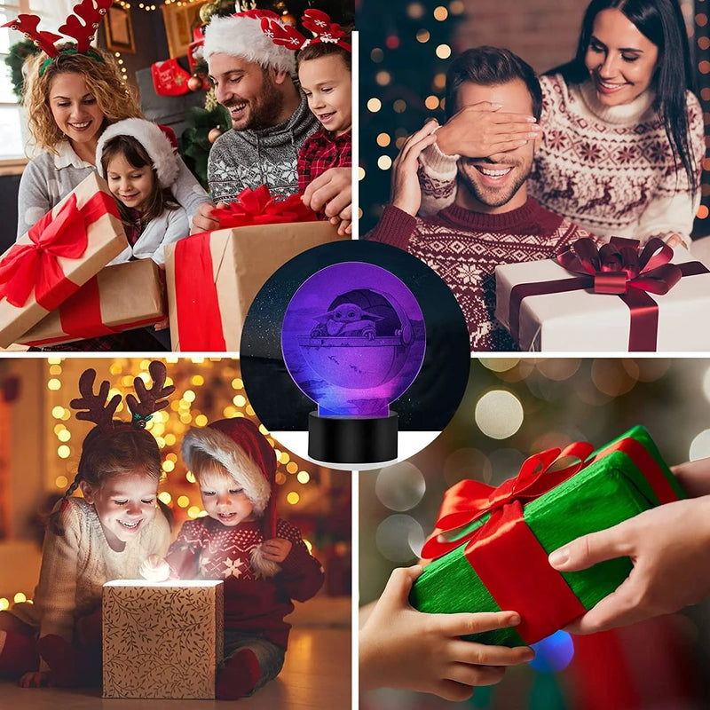Illusion Night Light Birthday & Christmas Valentine'S Day Gifts Micert 2 Pattern and 14 Color Change Decor Lamp for Fans Man Woman Boys Girls Teen Home & Garden > Lighting > Night Lights & Ambient Lighting Micert   