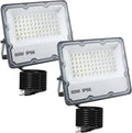 Indmird 2 Pack 100W Led Outdoor Flood Light, Outdoor Security Light, Led Stadium Lights, for Yard, Stadium, Playground, Lawn,Garden, Garages,Basketball Court Home & Garden > Lighting > Flood & Spot Lights Indmird White 60W 