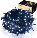Indoor Christmas Tree Lights - 25M/82Ft 220 LED 8 Modes End-To-End Extendable Plug in Outdoor Waterproof Fairy String Light for Xmas/Wedding/Room/Patio/Home/Inside/Outside Decorations - Multi Color Home & Garden > Lighting > Light Ropes & Strings Epesl Cool White  