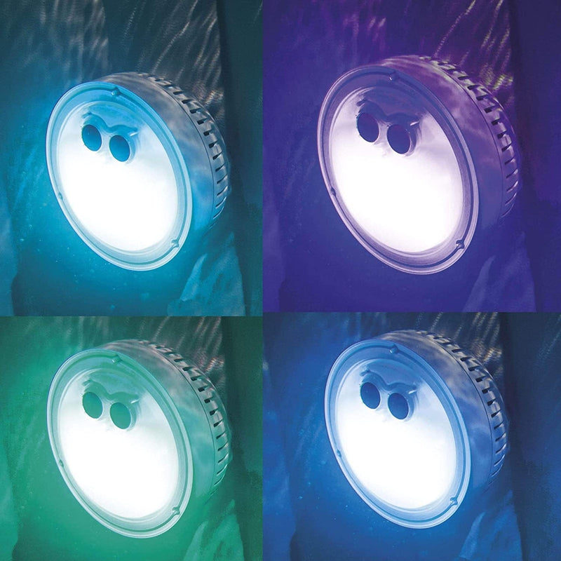 Intex Purespa Battery LED Light for Bubble Spa + Maintenance Accessory Kit