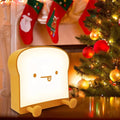 Ipalmay Toast Night Lights, Dimmable Bread Night Lamp USB Rechargeable, Auto-Off Bedside Sleep Lamp with Phone Holder, Cute Birthday Gifts for Girls, Boys, Teens, Friends Home & Garden > Lighting > Night Lights & Ambient Lighting ipalmay Yummy  