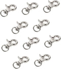 Ipetboom 20 Pcs Locks Clasp Cage Accessories Stainless Bird Lock Metal Swivel Steel Connection Pet Door Degree for House Parrot Clip Claw Anti-Escape Hooks Hook Lobster Rope Feet Snap Animals & Pet Supplies > Pet Supplies > Bird Supplies > Bird Cages & Stands Ipetboom Silver 1.8X3CM 